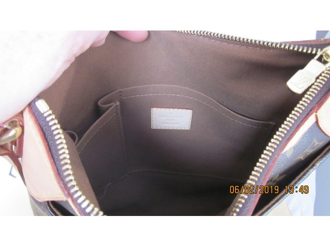 Borsa Louis Vuitton Oleon Marrone - vista 4