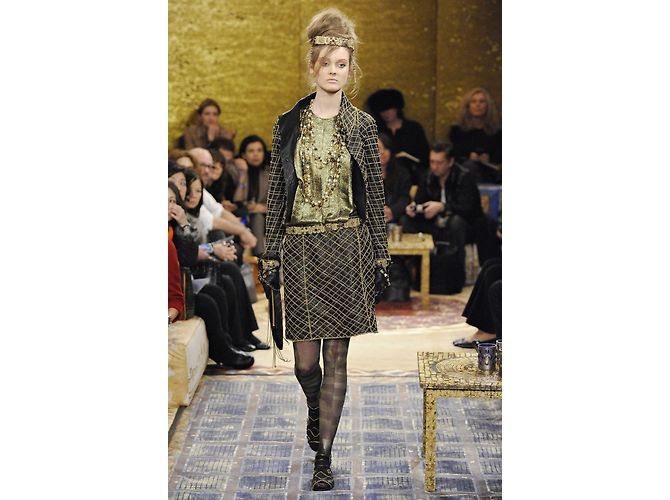Chanel Seda Top Crafts Byzantium Paris Dorado - vista 3