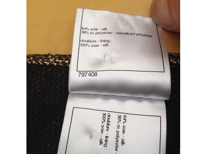 Chanel Seda Top Crafts Byzantium Paris Dorado - vista 7