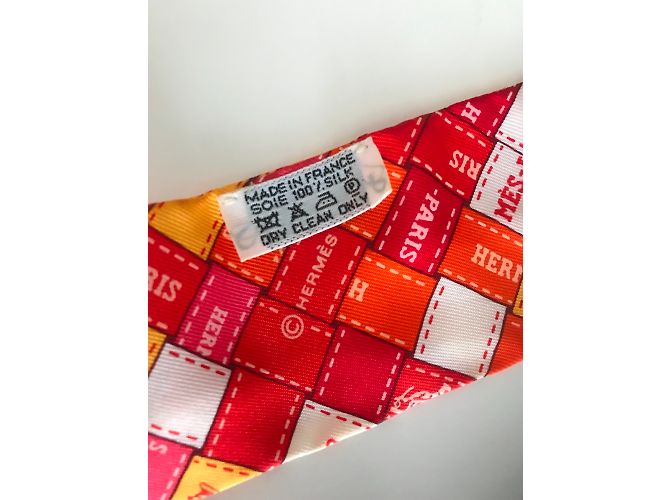 Hermès Twilly Hermes Bolduc con plaza de seda Multicolor - vista 3