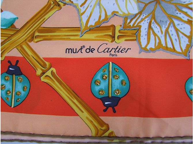 Cartier Seidentuch Orange - Ansicht 3