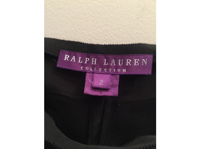 Ralph Lauren Seidenhose mit Rüschen Schwarz - Ansicht 3