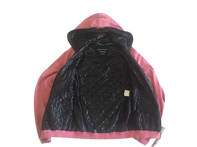 Super cute suede PHILIPP PLEIN COUTURE leather jacket with svarowski scully on the back - view 2
