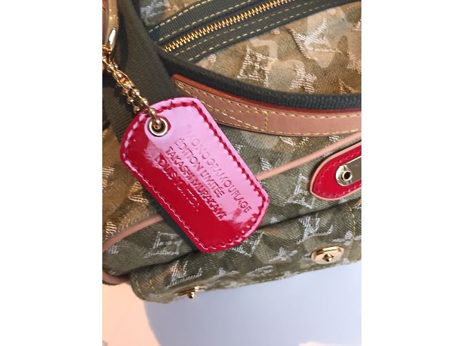 Borsa Louis Vuitton x Takashi Murakami Jasmine Monogramouflage Verde - vista 7