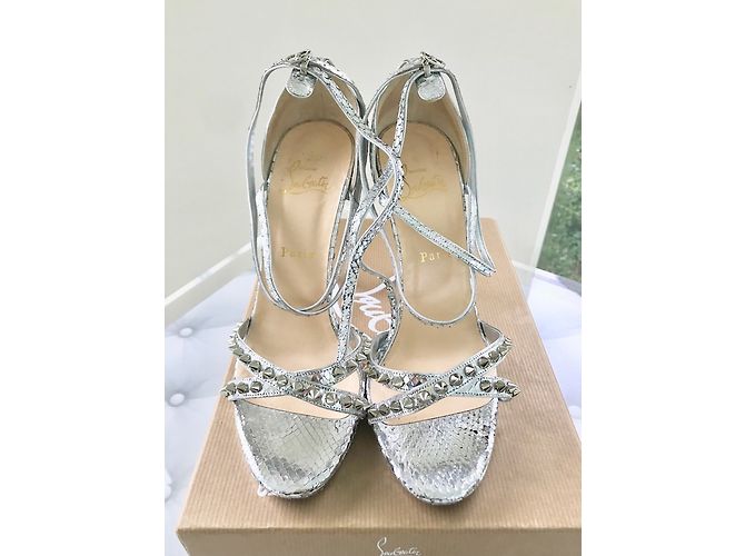 Christian Louboutin Monocronana 120 Silberpython LOUBOUTIN - Ansicht 3