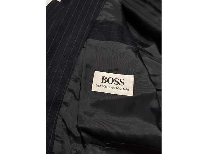 Hugo Boss Wollblazer dunkelblau gestreift - Ansicht 3