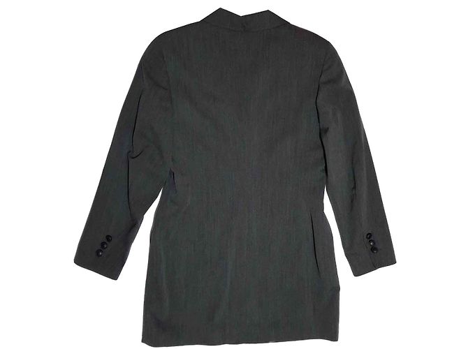 Blazer largo de lana gris Bogner - vista 2