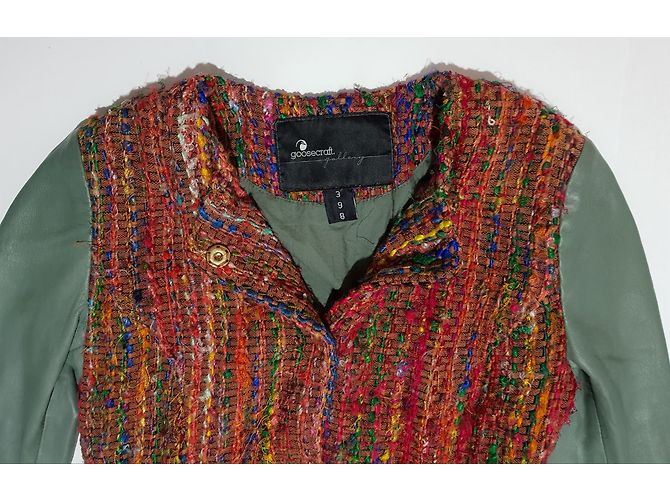 Giacca Goosecraft in pelle e cotone da donna XS Multicolore - vista 3