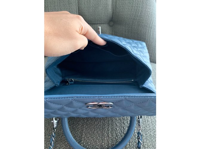 Borsa Chanel Rabat Blu - vista 11