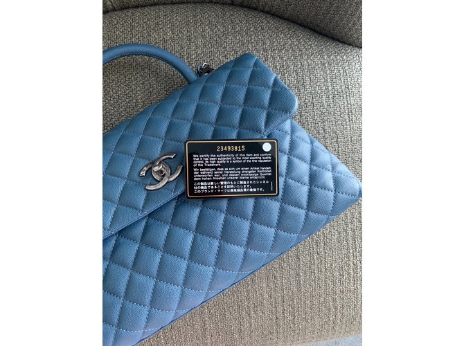 Borsa Chanel Rabat Blu - vista 16