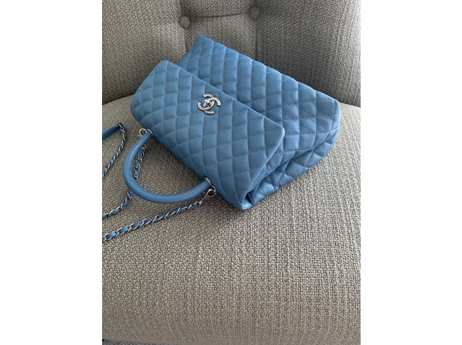 Borsa Chanel Rabat Blu - vista 17