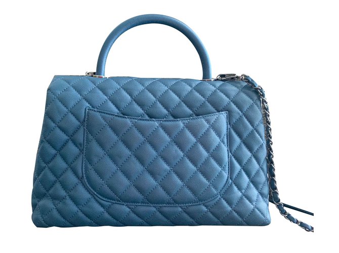 Borsa Chanel Rabat Blu - vista 2