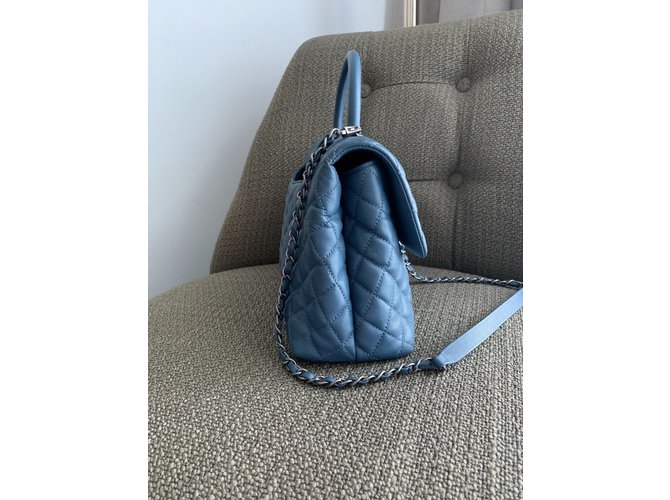 Borsa Chanel Rabat Blu - vista 5