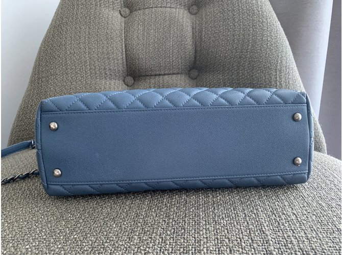 Borsa Chanel Rabat Blu - vista 7