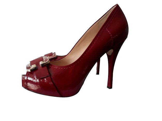 Décolleté Guess in vernice rossa Rosso - vista 2