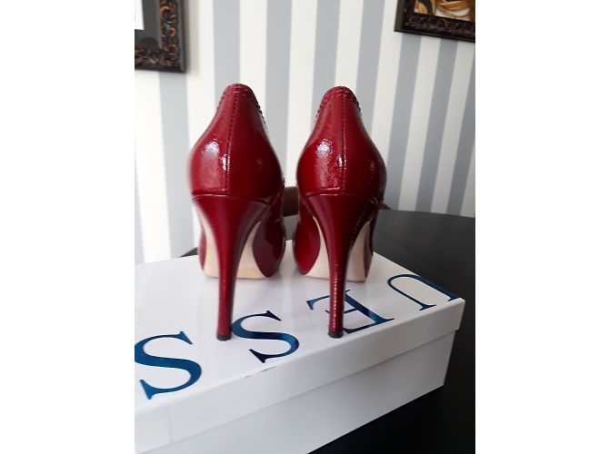 Décolleté Guess in vernice rossa Rosso - vista 4