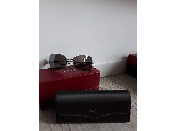 Gafas Cartier Panther Mask Plateadas Plata - vista 4