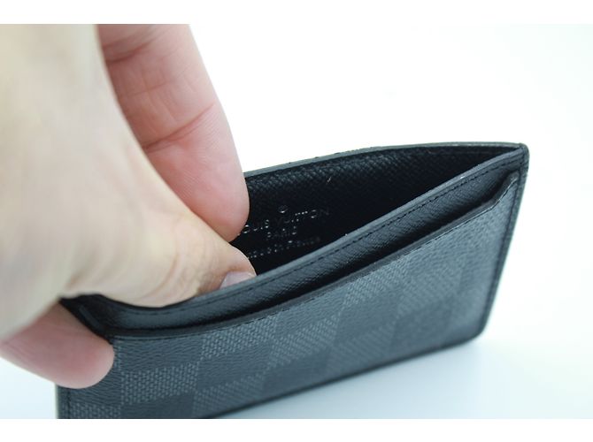 Louis Vuitton card holder Dark grey - view 3