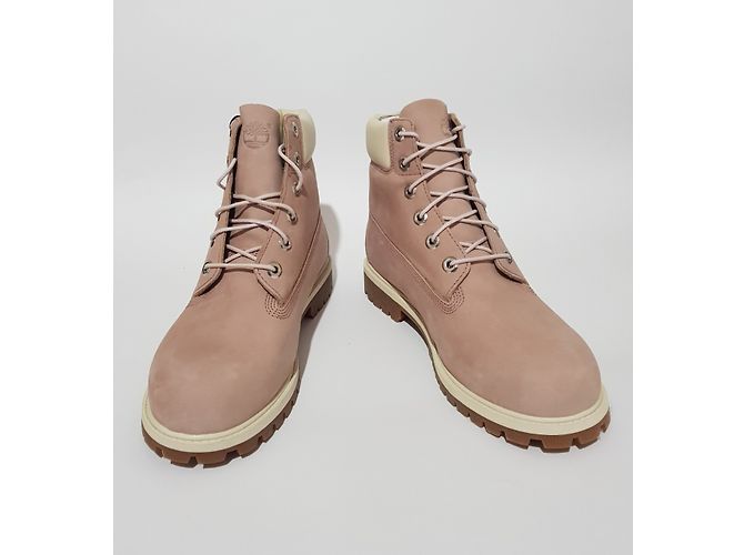 Botas de piel Timberland para mujer rosa - vista 3