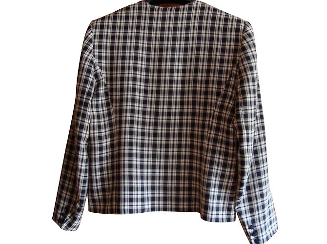 Autre Marque SPENCER Jacke schwarz weiß kariert - Ansicht 2