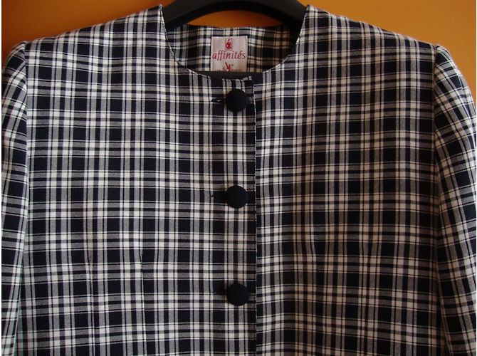 Autre Marque SPENCER Jacke schwarz weiß kariert - Ansicht 3