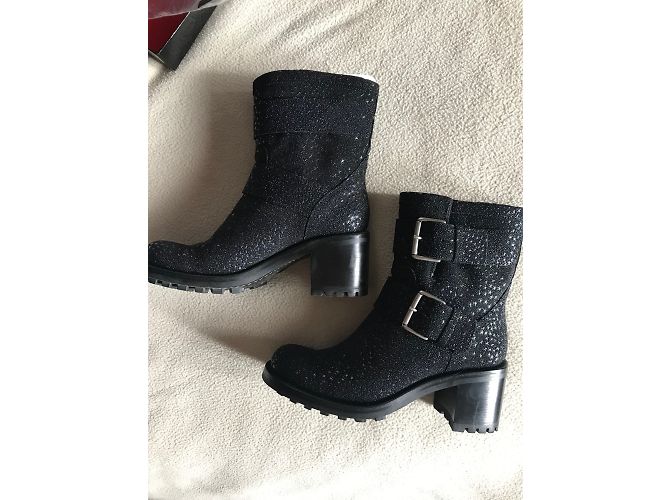 Botas Free Lance de piel negra Negro - vista 3