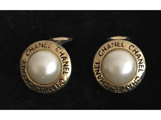 Chanel Vintage Parure Armband und Ohrringe Golden - Ansicht 2