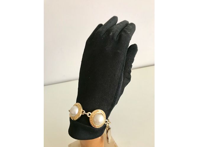 Chanel Vintage Parure Armband und Ohrringe Golden - Ansicht 5