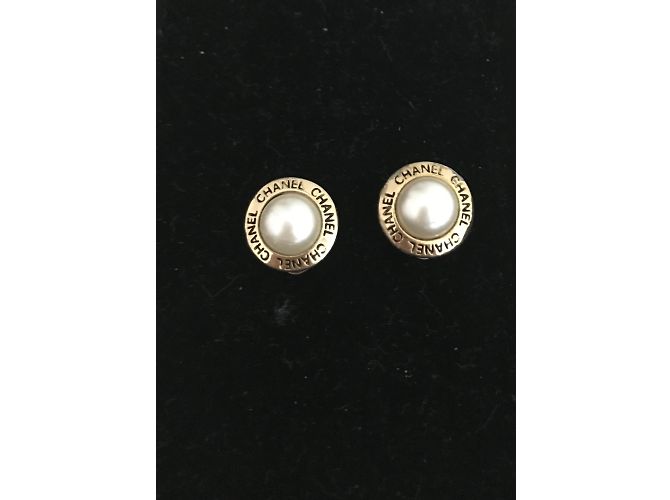 Chanel Vintage Parure Armband und Ohrringe Golden - Ansicht 8
