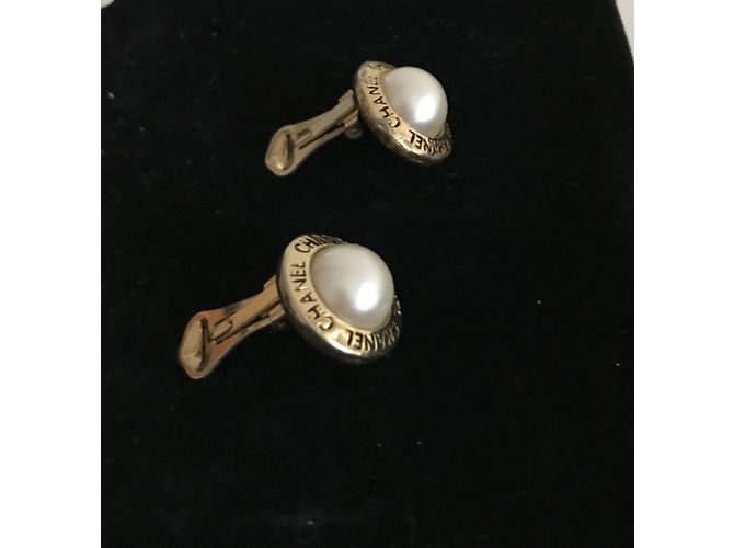 Chanel Vintage Parure Armband und Ohrringe Golden - Ansicht 9