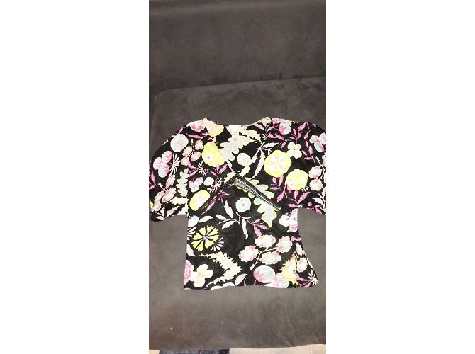Top Christian Lacroix Negro Rosa Amarillo - vista 5