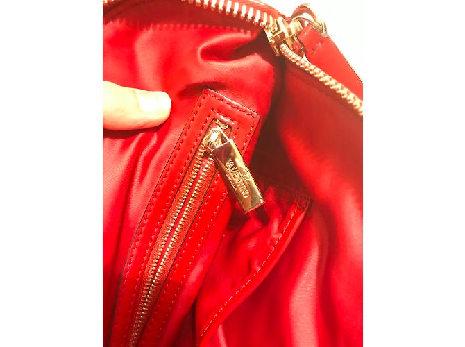 Borsa Valentino Garavani in vernice rossa Rosso - vista 3