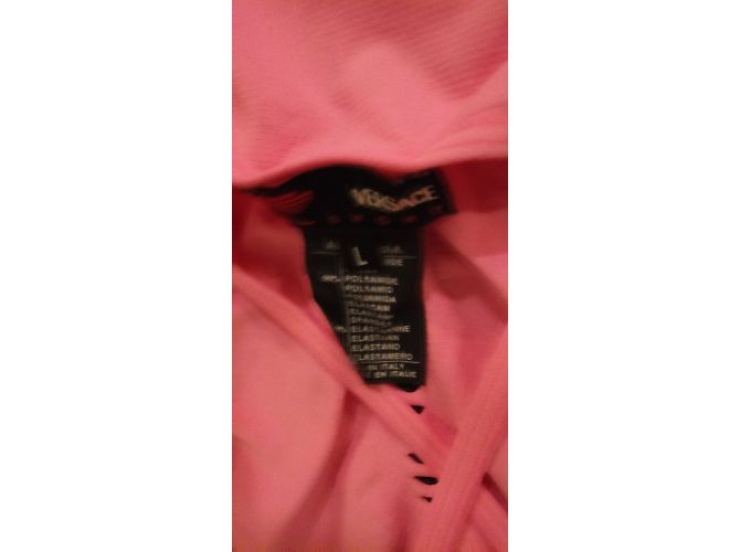 Top Versace Sport Rosa in Elastan - vista 4
