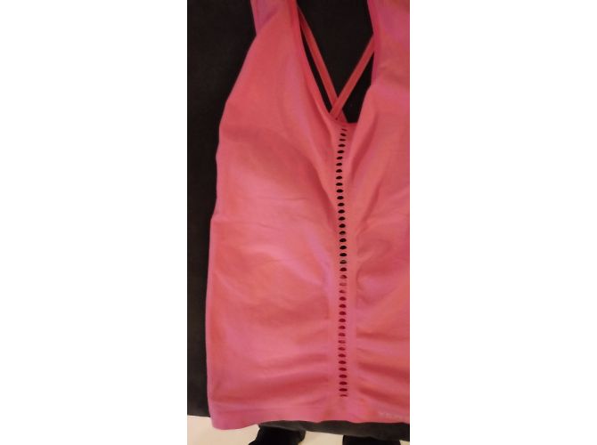 Top Versace Sport Rosa in Elastan - vista 5