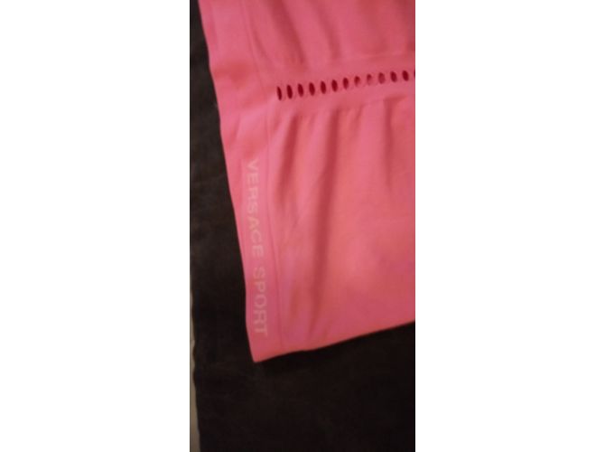Top Versace Sport Rosa in Elastan - vista 6