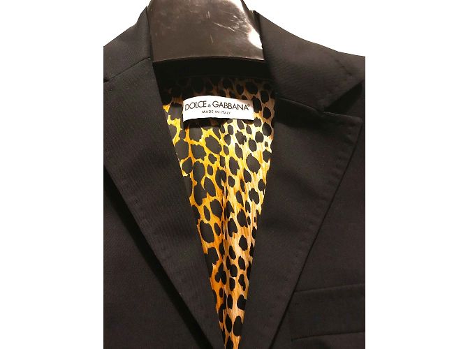 Dolce & Gabbana Wool Blazer Navy Blue - view 2