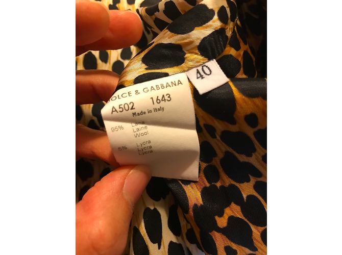 Dolce & Gabbana Wool Blazer Navy Blue - view 3