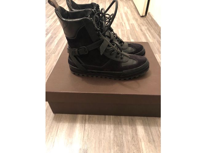 Stivaletti Louis Vuitton in pelle nera Nero - vista 4