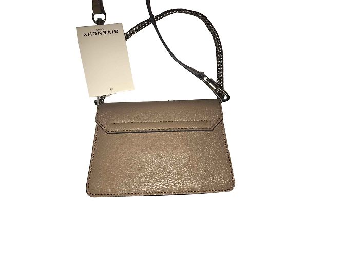 Borsa a mano Givenchy GV3 Small beige in pelle - vista 2