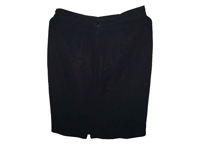 Falda Balenciaga negra de viscosa Negro - vista 2