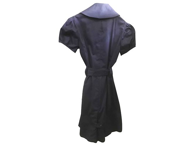 Vestido camisero Ralph Lauren de algodón azul marino - vista 2
