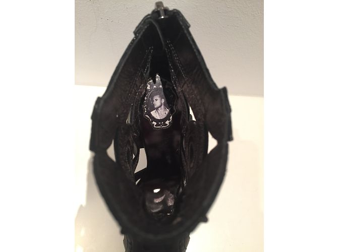 PHILIPP PLEIN - „Princess Drama“ - SUPER SEXY PP HEELS IN PYTHON UND STUDS Schwarz - Ansicht 6