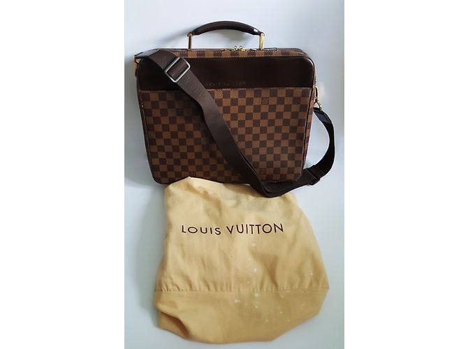Valigetta Louis Vuitton Marrone Scuro in Tela - vista 11