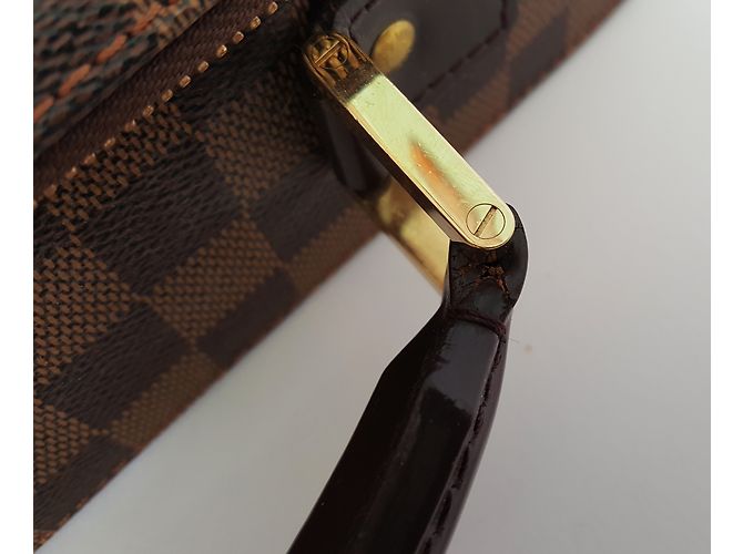 Valigetta Louis Vuitton Marrone Scuro in Tela - vista 4