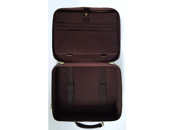Valigetta Louis Vuitton Marrone Scuro in Tela - vista 5
