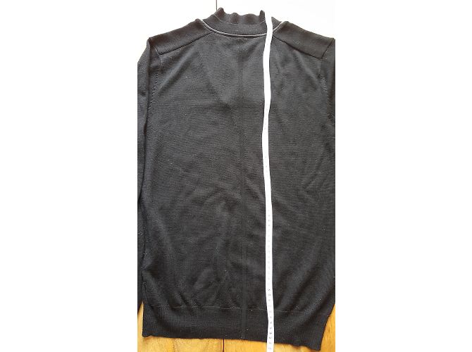 Sandro Wool V-neck Sweater Black - view 7