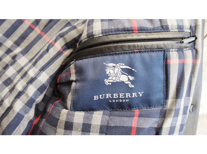 Abrigo de piel negro Burberry - vista 5