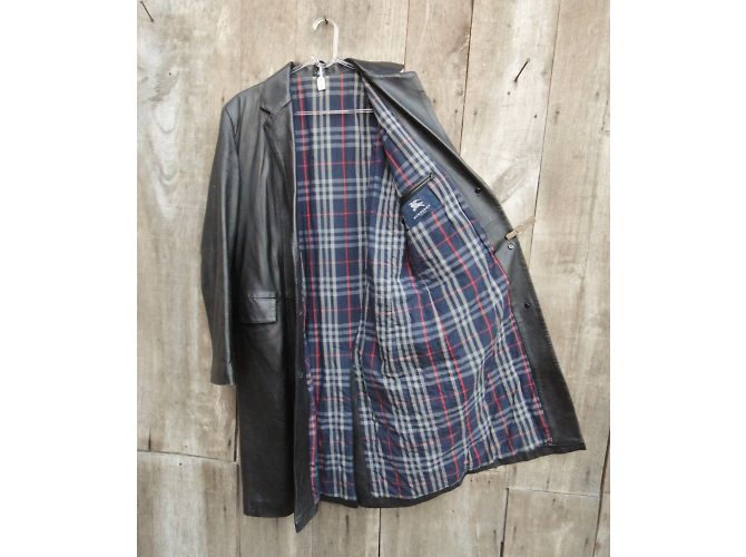 Abrigo de piel negro Burberry - vista 3