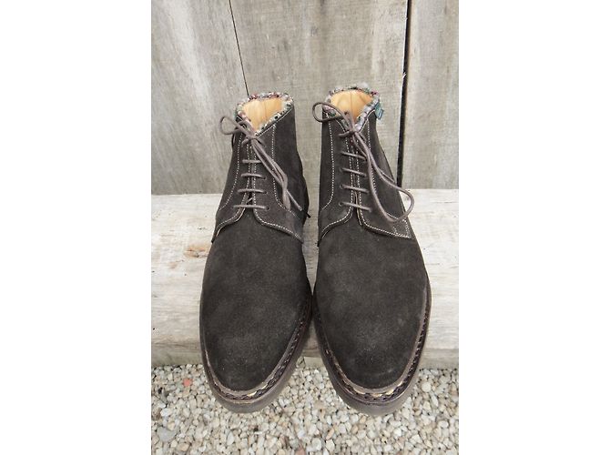 Stivaletti Paraboot Marrone Scuro Pelle - vista 3