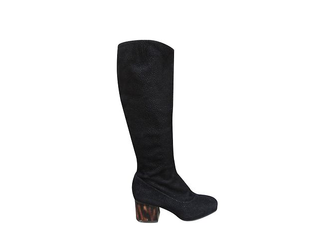 Botas Dries Van Noten de ante negro 36.5 - vista 2